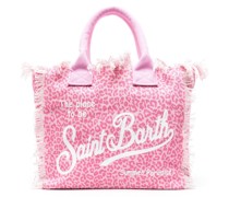 Vanity leopard-print beach bag