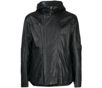 Lederjacke mit Foto-Print