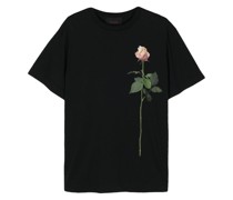 T-Shirt mit Rosen-Print