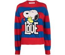 Snoopy Intarsien-Pullover