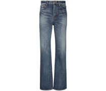 Halbhohe Straight-Leg-Jeans