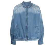 Jeansjacke mit Reißverschluss