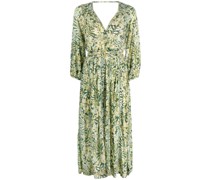 Midikleid mit tropischem Print