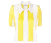 Gestricktes Poloshirt mit Streifen