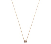 18kt Rotgoldhalskette mit Diamanten