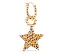 18kt Star Gelbgold-Hängeohrringe mit Diamanten