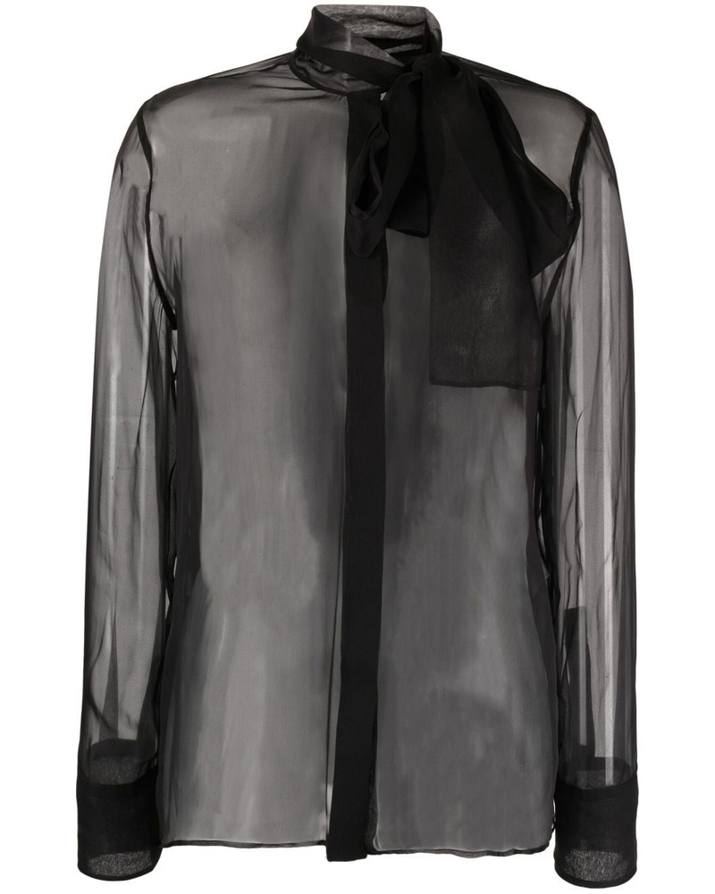 Valentino Garavani Damen Bluse mit Schleifendetail