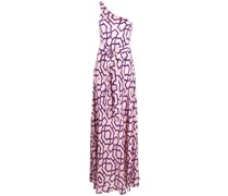 One-Shoulder-Kleid mit Print