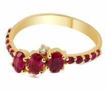 18kt Seraphina Gelbgoldring mit Rubin