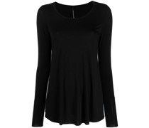 Langarmshirt mit rundem Ausschnitt
