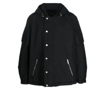 Jacke mit versetzten Druckknöpfen