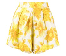 Sonny floral-print linen shorts
