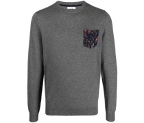 Pullover mit Paisley-Patches