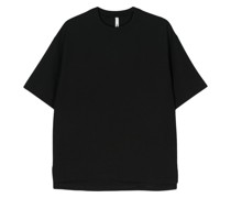 Rundhals-T-Shirt mit Seitenschlitz