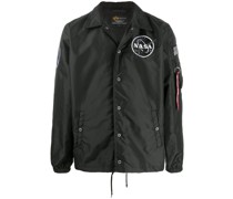 'NASA' Shell-Jacke aus Satin