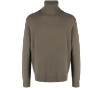 Fein gestrickter Rollkragenpullover