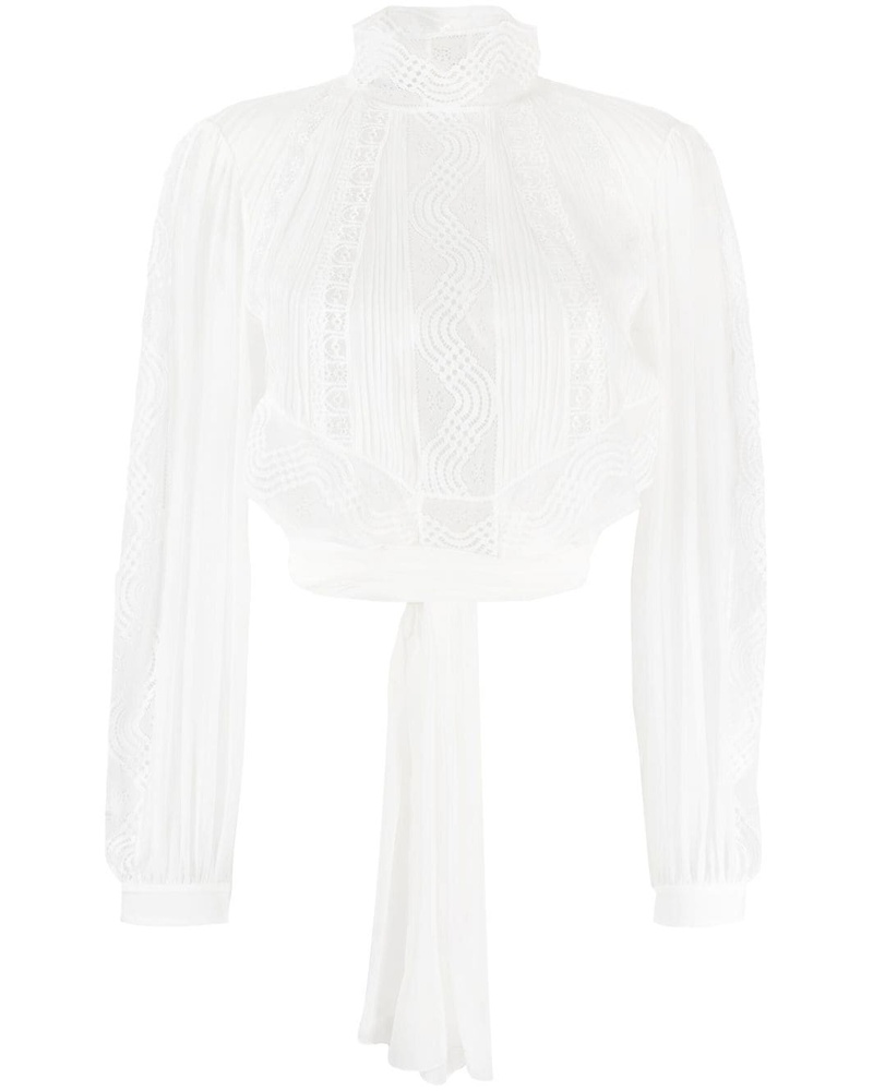 Alberta Ferretti Damen Bluse mit Schnürung