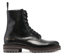 Schnürstiefel mit Logo-Print