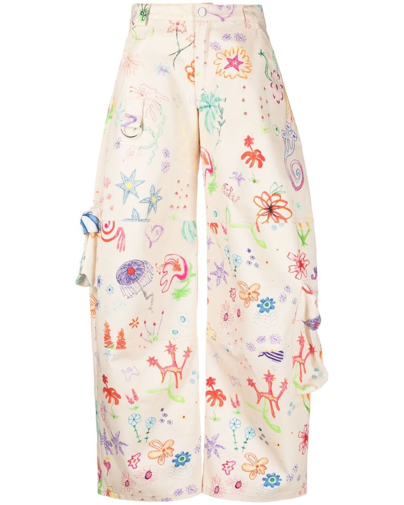 Collina Strada Damen Hose mit grafischem Print