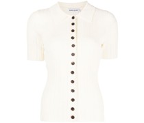 Geripptes Poloshirt