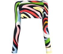 Cropped-Top mit Print