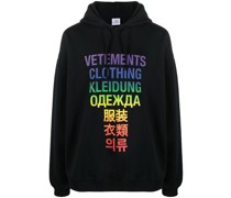 Hoodie mit Regenbogen-Print