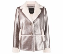 Jacke mit Faux Shearling