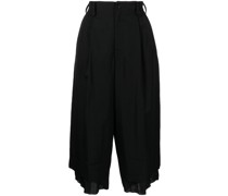 Cropped-Hose mit weitem Bein