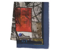 Schal mit Foto-Print