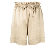 Shorts mit hoher Paperbag-Taille