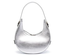 Schultertasche in Metallic-Optik