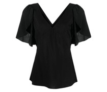 Bluse mit V-Ausschnitt