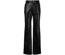 Gerade Hose aus Faux-Leder