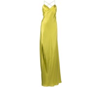 Seidenkleid mit V-Ausschnitt