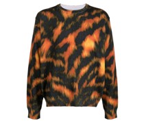 Sweatshirt mit Tiger-Print