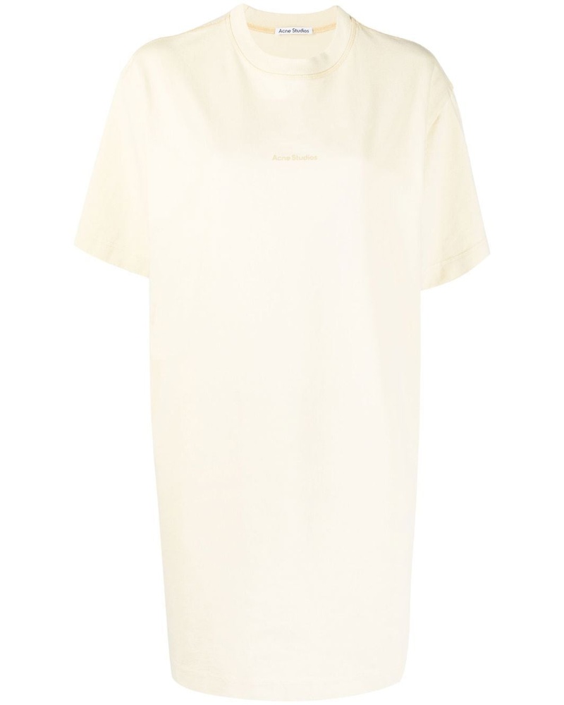 Acne Studios Damen Mini-T-Shirtkleid mit Logo
