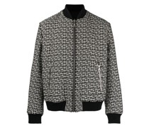 Wendbare Bomberjacke mit Monogramm