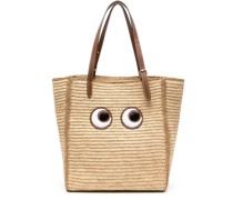 Kleiner Eyes Shopper aus Bast