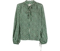 Bluse mit geometrischem Print