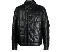 Gesteppte Homebody Lederjacke