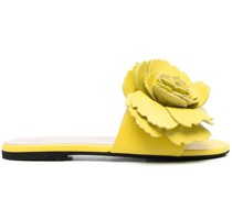 Sandalen mit Blumenapplikation
