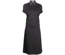 T-Shirtkleid mit abnehmbarem Kragen