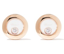 18kt 'Happy Diamonds Icons' Rotgoldohrstecker
