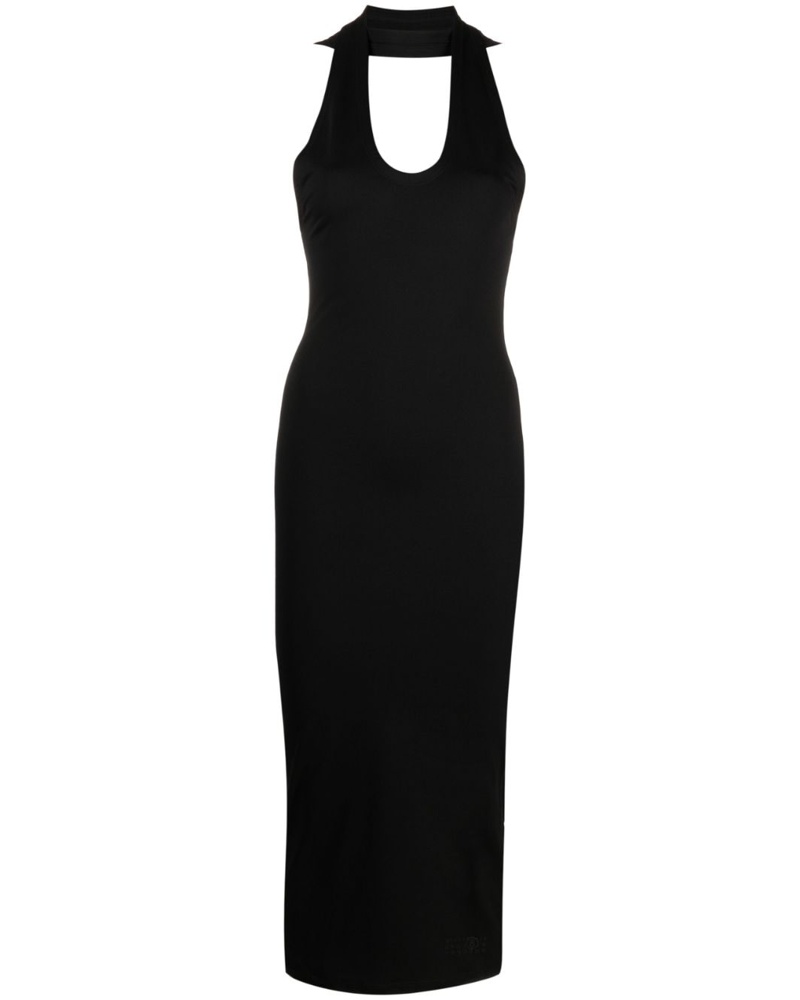 Maison Margiela Damen Midikleid mit überkreuzten Trägern