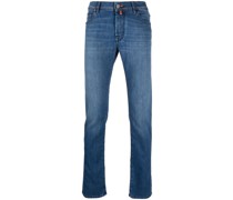 Ausgeblichene Jeans mit Logo