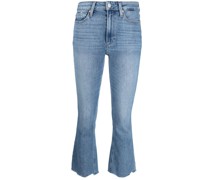 Bootcut-Jeans mit Logo