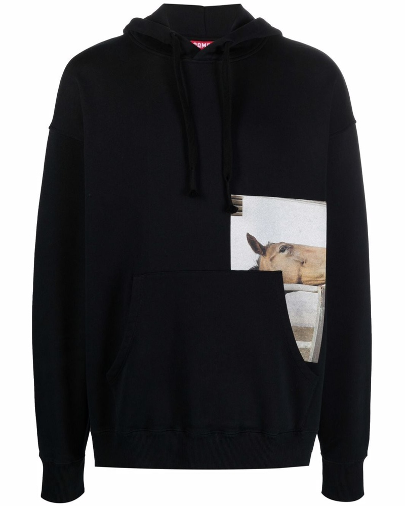 Camper Damen Hoodie mit Pferde-Print