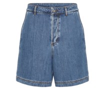 Jeans-Shorts mit VGold-Detail