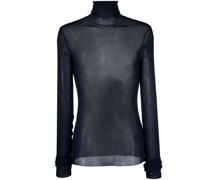 Semi-transparenter Rollkragenpullover