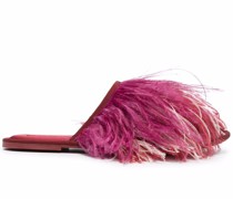 Slipper mit Federn
